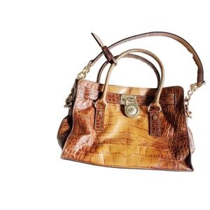 Michael Kors VTG Classic Hamilton Tumbled Leather Bag EUC